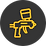 yellow paint gun icon