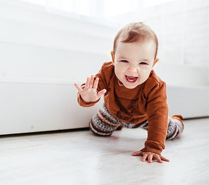 Baby crawling