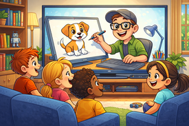 Follow Me on Rumble for Fun, Easy Cartoon Drawing Lessons