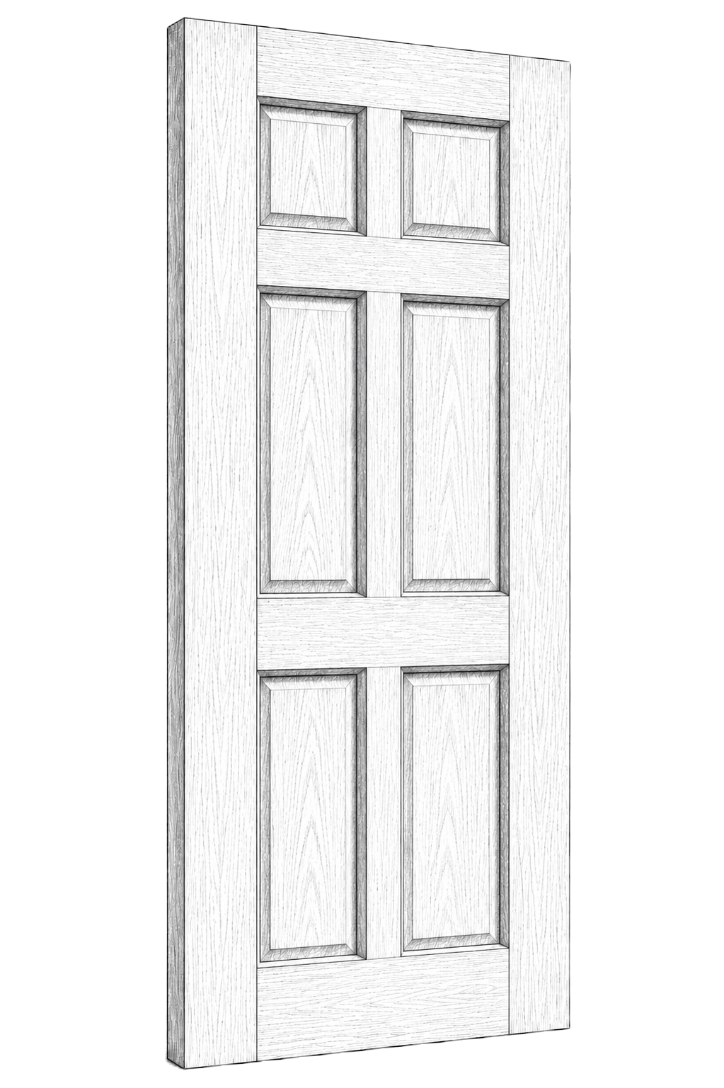 Raised 6 Panel Door