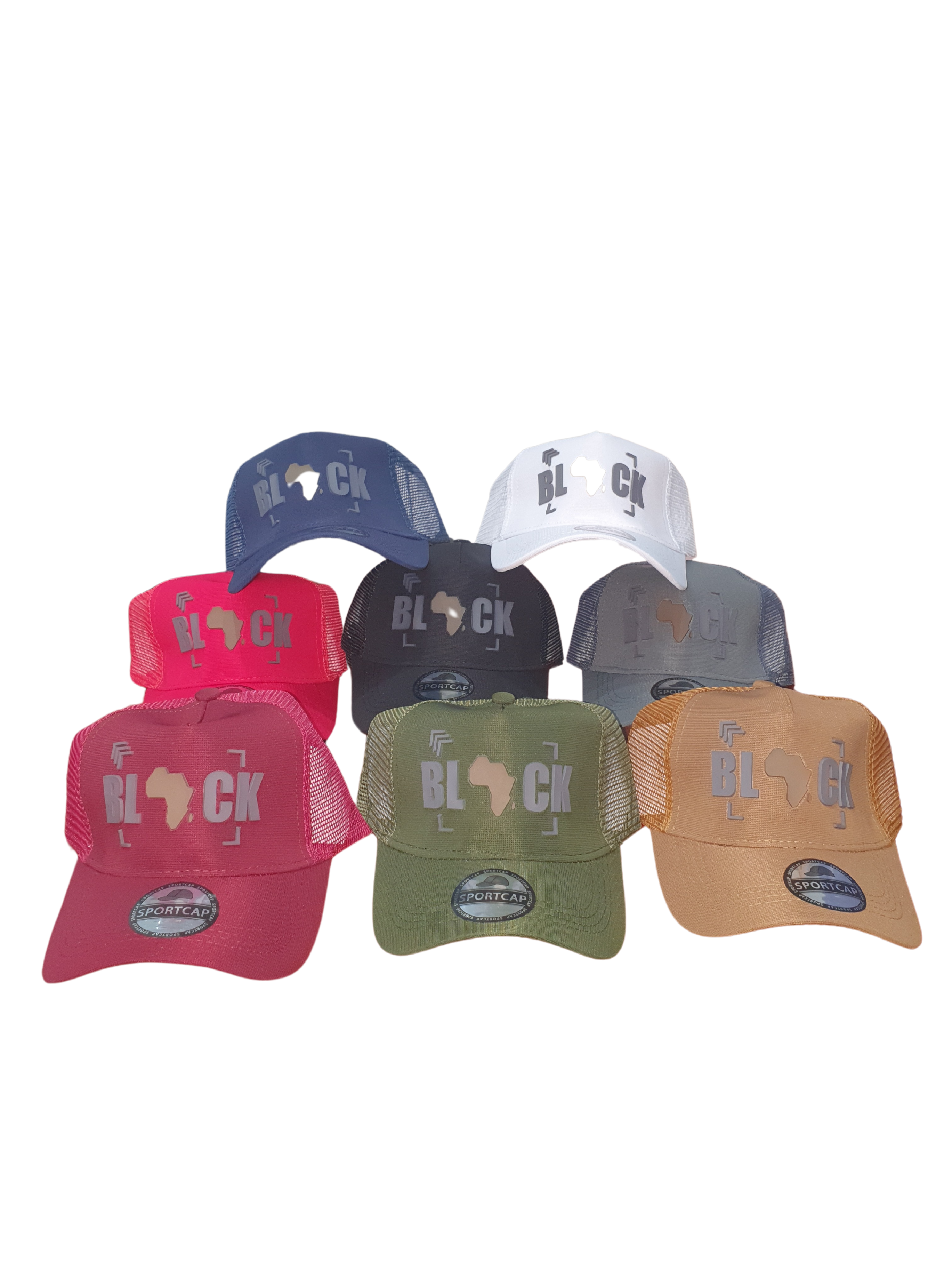 Black Sports Cap - Netted Back