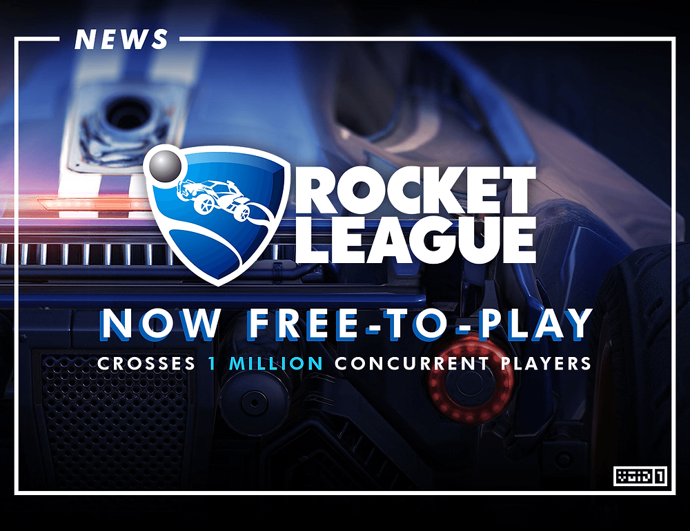 Rocket League Now Free to Play Reaches 1 Million Concurrent Players
