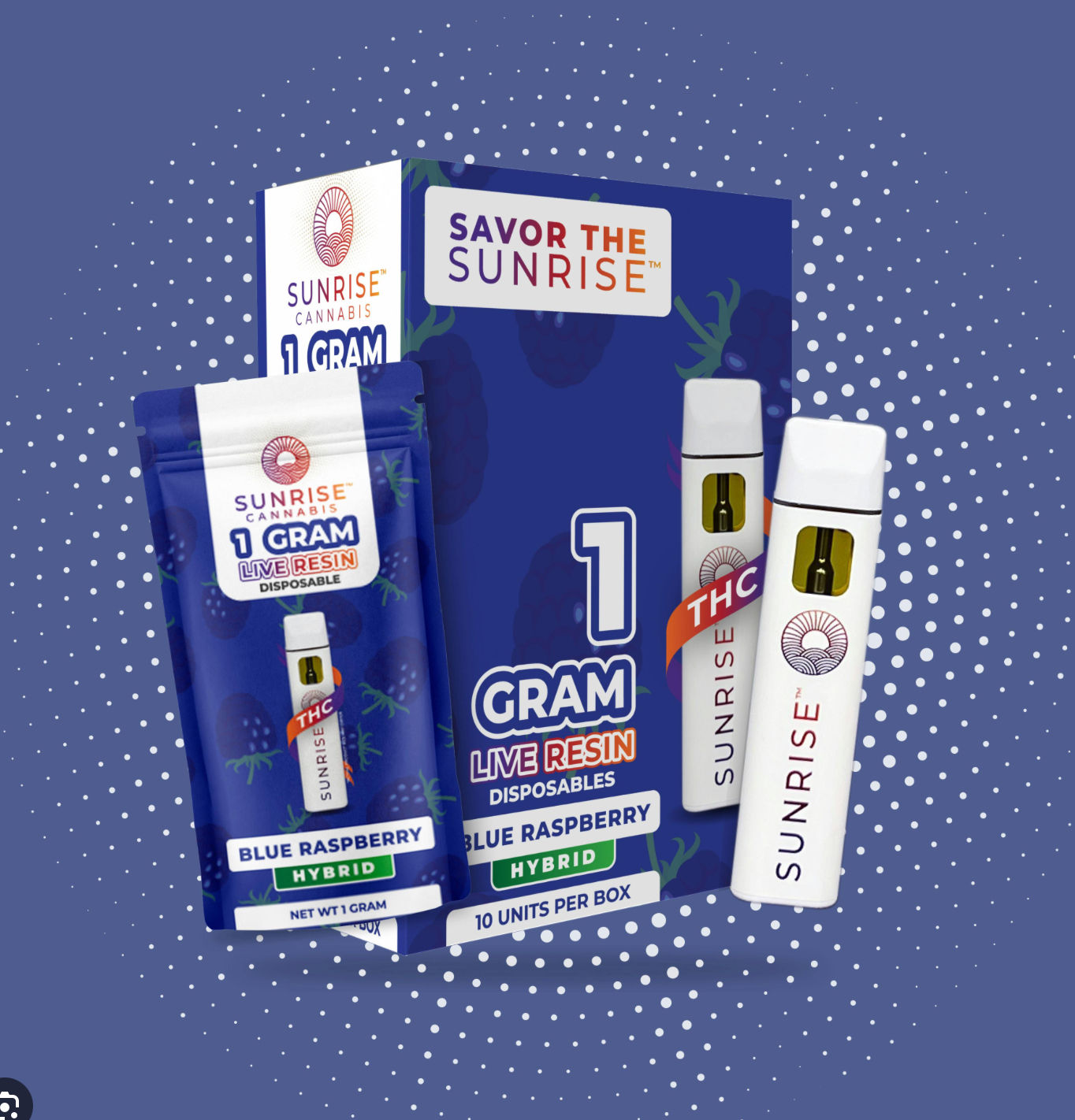 Sunrise 1G Live  Resin Disposable