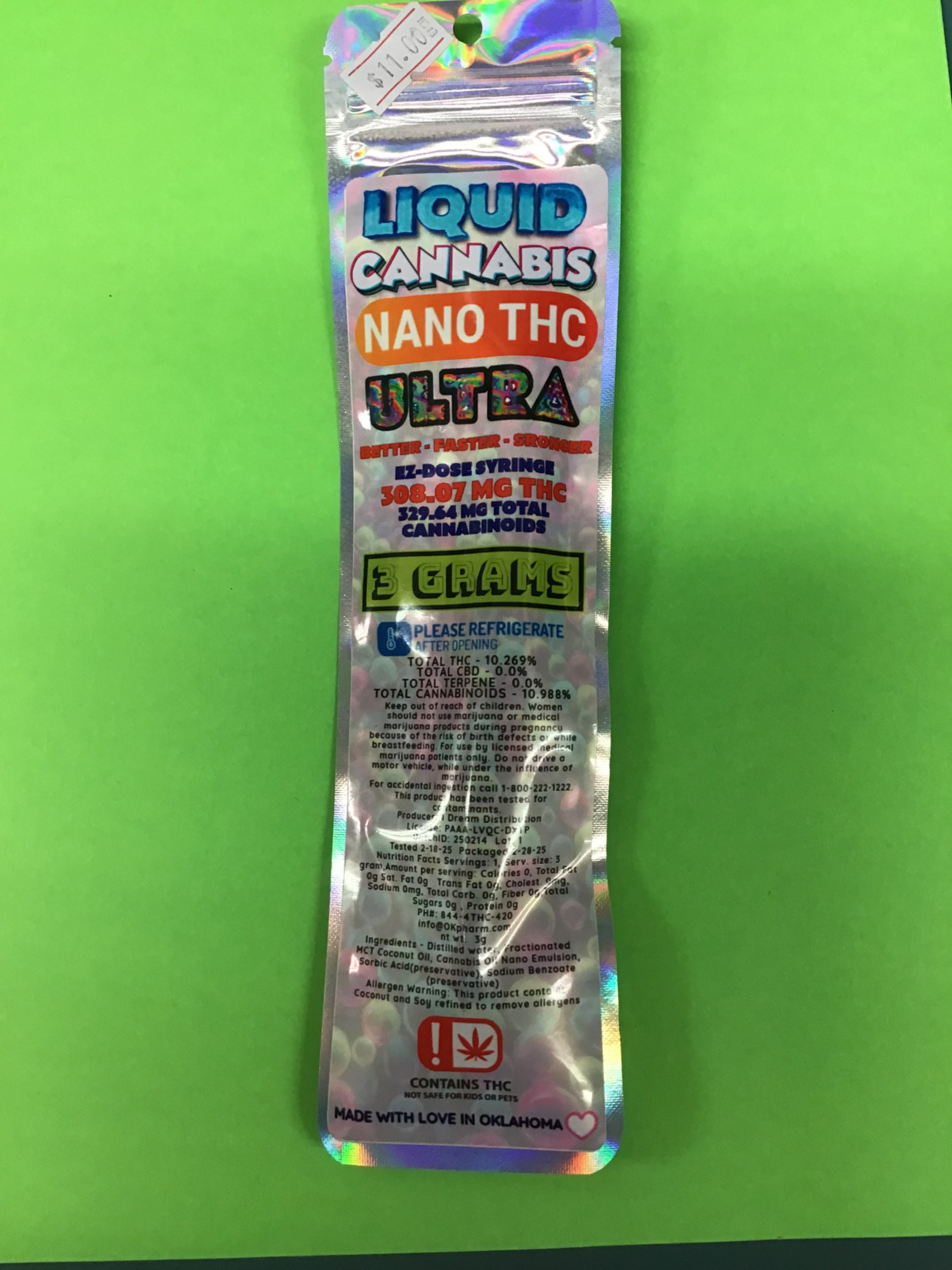 Liquid Cannabis 3G Nano THC Ultra