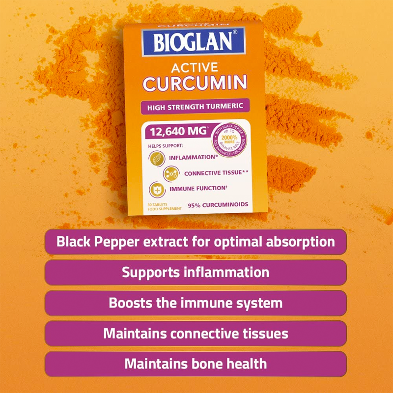 Thumbnail: Bioglan Active Curcumin with 95% curcuminoids, 30 Tablets