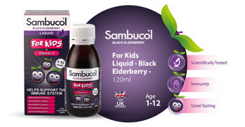 common cold and flu great taste liquid for kids with vitamin C