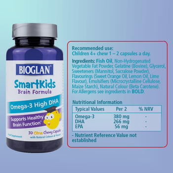 Bioglan SmartKids Brain Formula - 30 Chewy Capsules-4.png