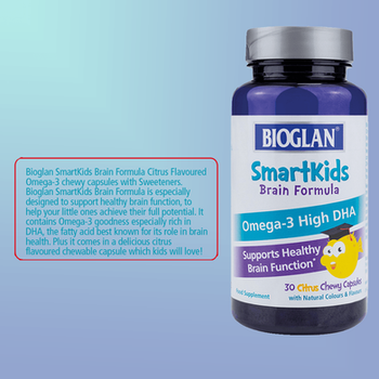 Bioglan SmartKids Brain Formula - 30 Chewy Capsules-5.png