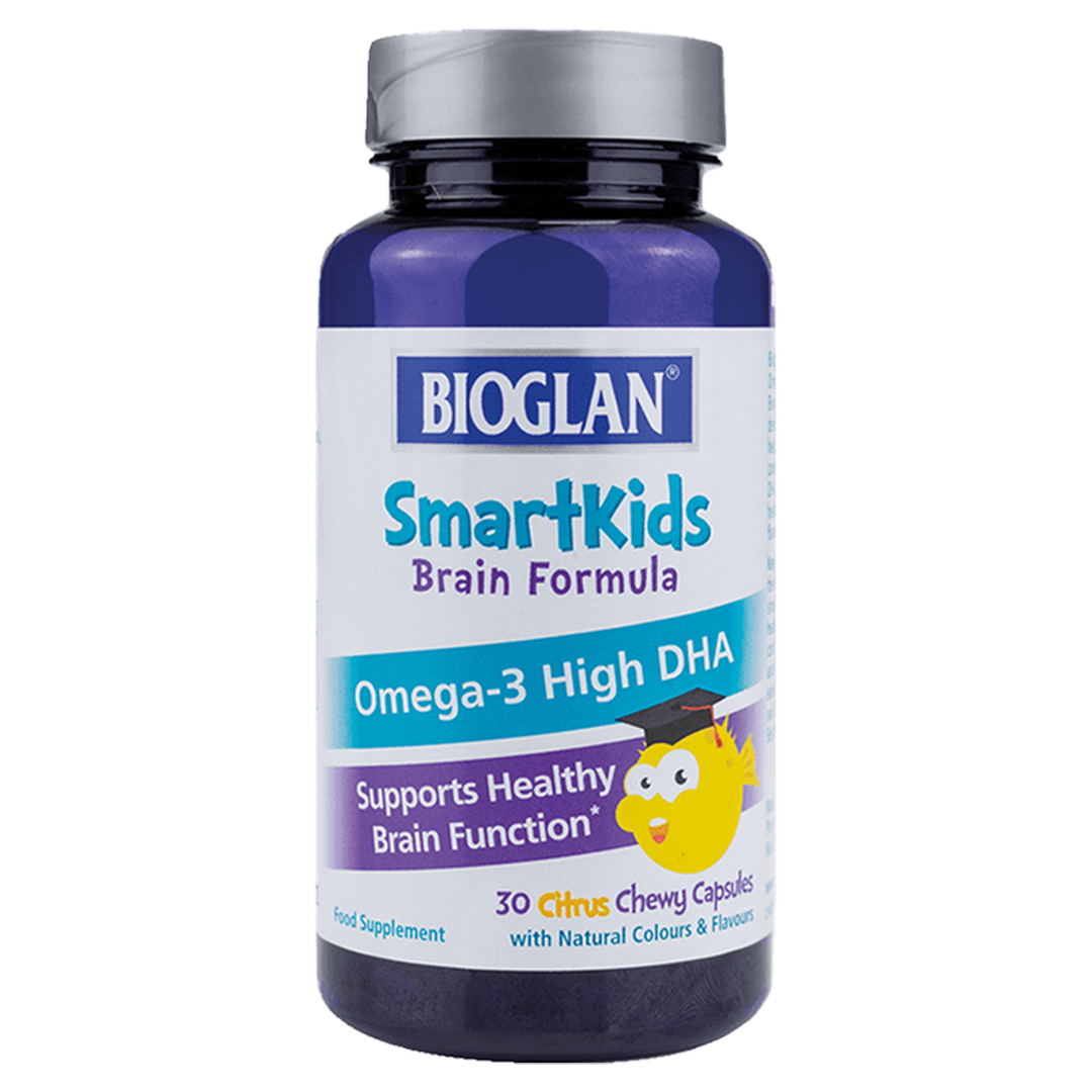Bioglan SmartKids Brain Formula Omega-3 High DHA, 30 Chewy Capsules
