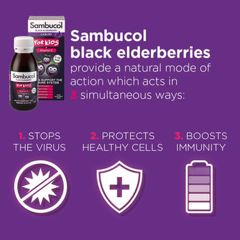 Sambucol For Kids Liquid Black Elderberry 120ml