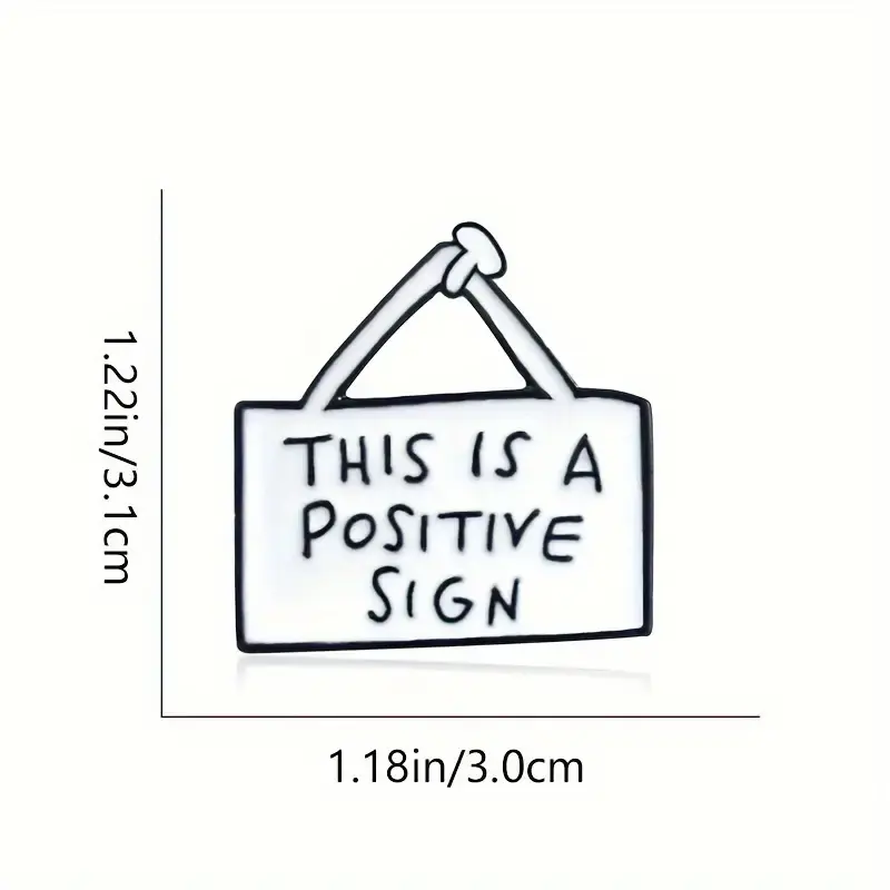 Thumbnail: Positive sign enamel pin