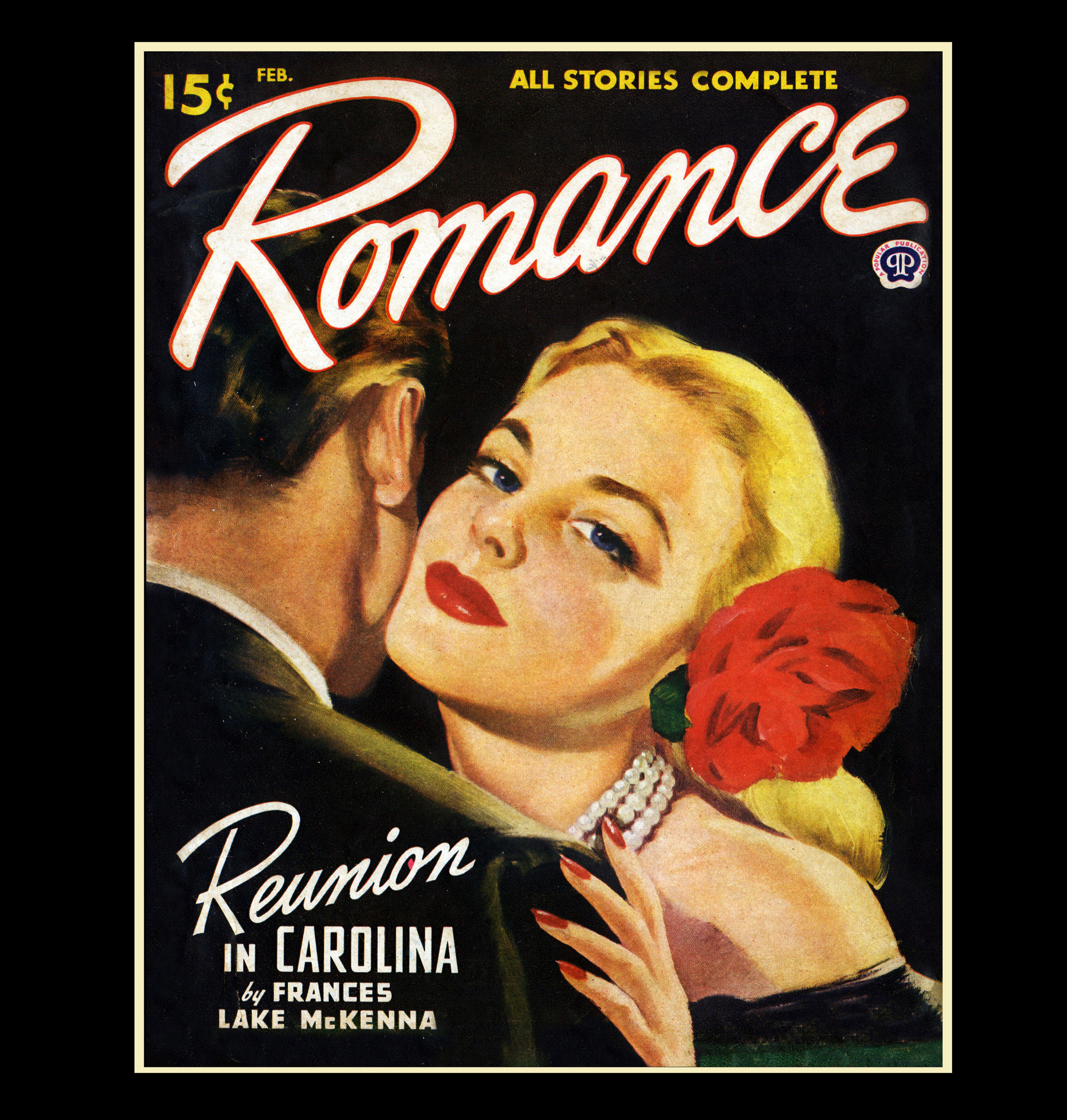 1940s Romance Magazine Poster – Vintage Retro Art Print