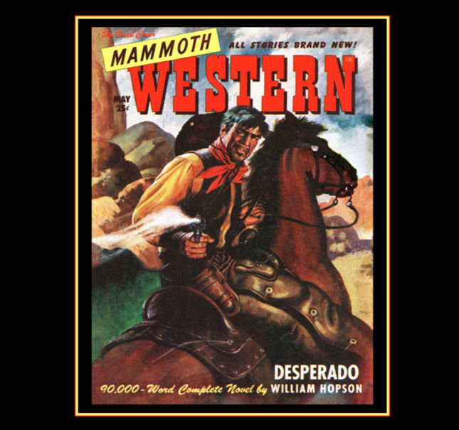 1940s Mammoth Western Pulp Magazine Poster – Vintage Retro Art Prin