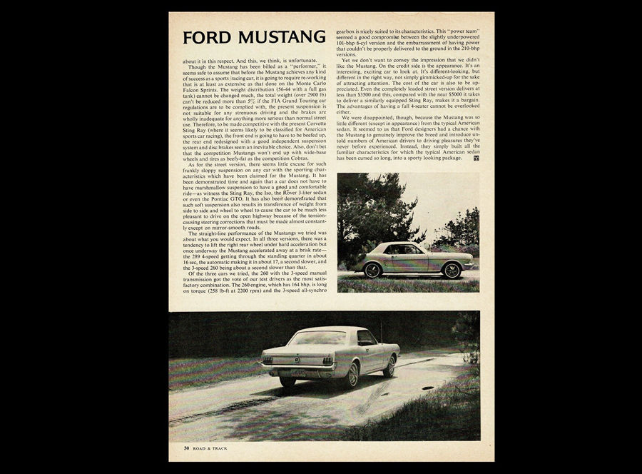 Thumbnail: 1964 1/2 Ford Mustang Original Magazine Road Test