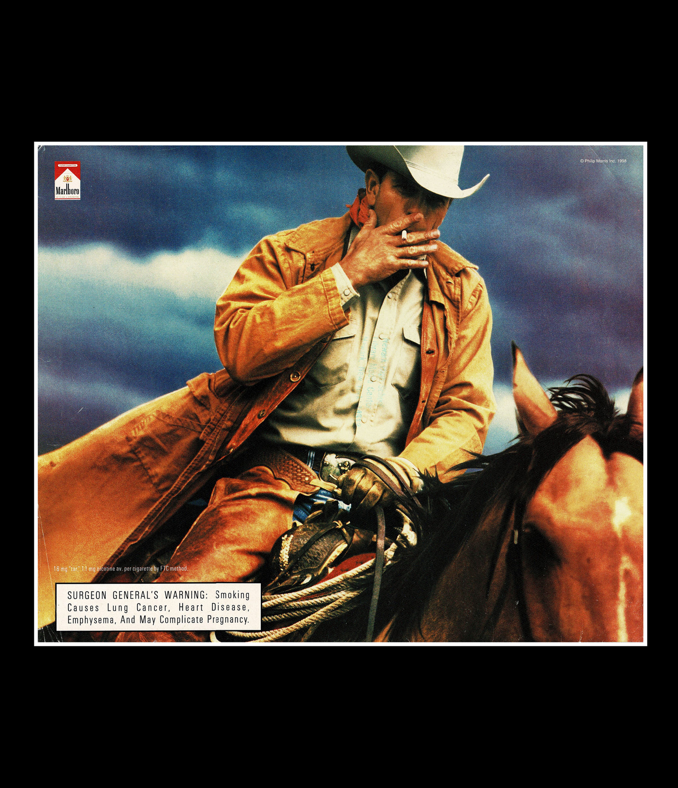 1998 Marlboro Cigarettes - Western Decor - Original Magazine Ad