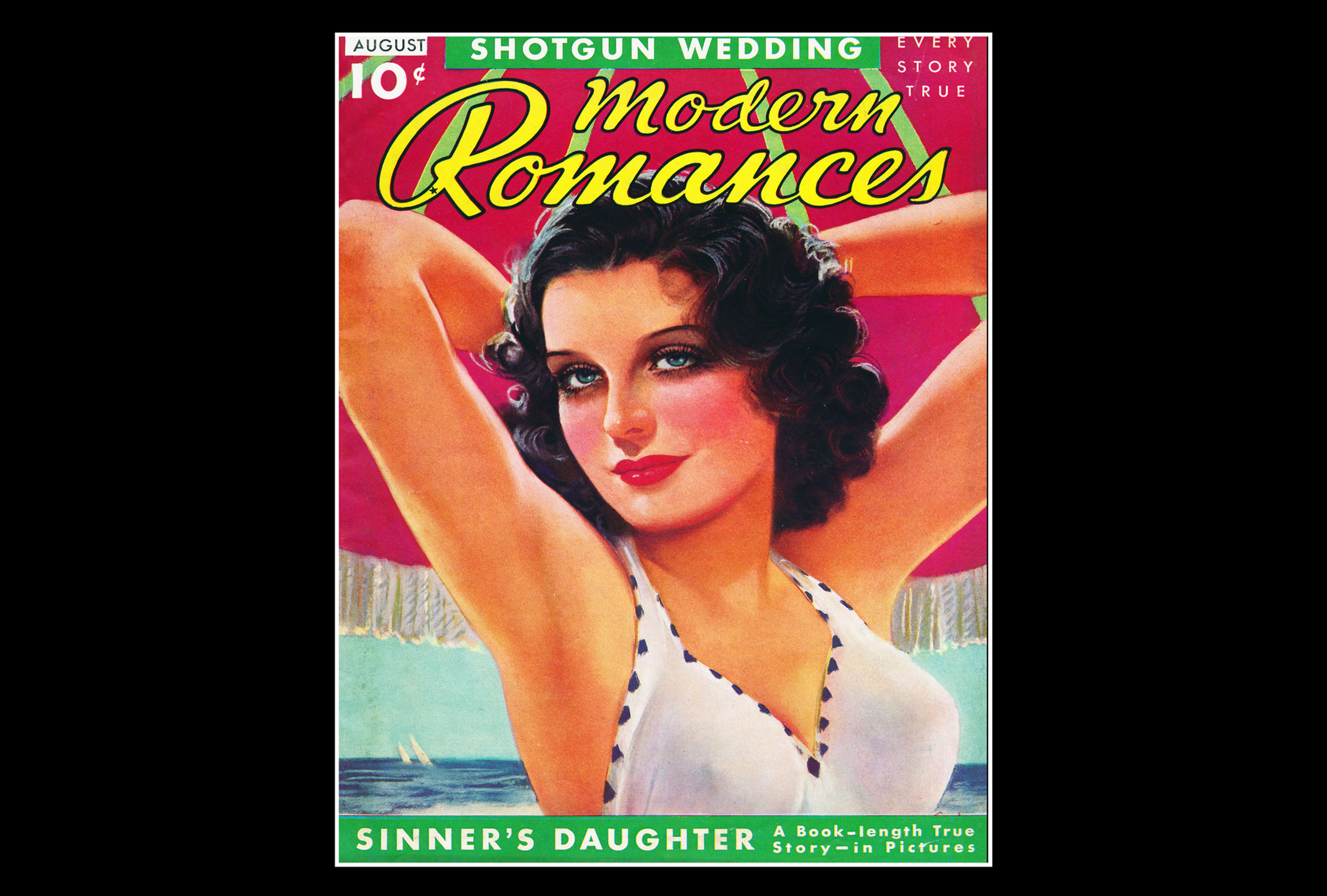 1930's Modern Romances Magazine Retro Style Poster Art Print