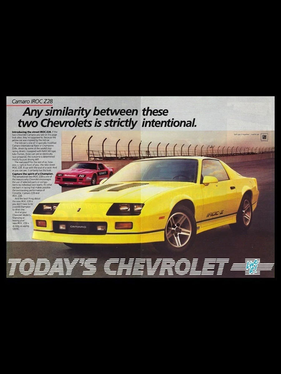 1985 Chevrolet Camaro Z28 Original Magazine Ad