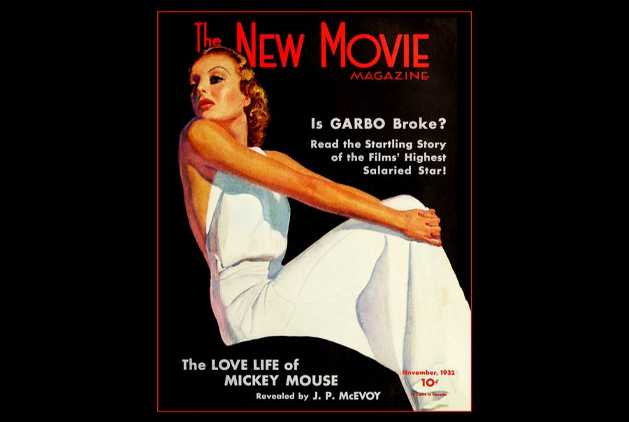 1932 New Movie Magazine Glamour Pin Up Retro Poster Print
