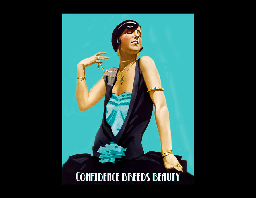 Thumbnail: "Beauty Is An Attitude" Quotes Retro Style Poster Art Print