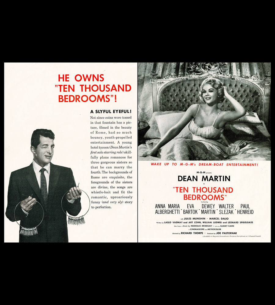 1957 MGM Studios Original Film Trade Magazine Ad - Dean Martin