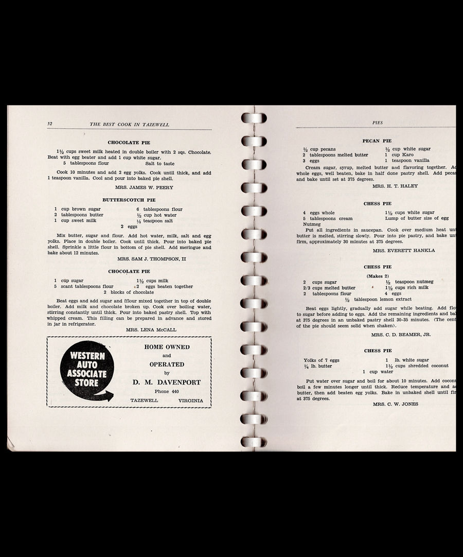 Thumbnail: 1951 The Best Cook in Tazewell Cookbook - Tazewell Virginia