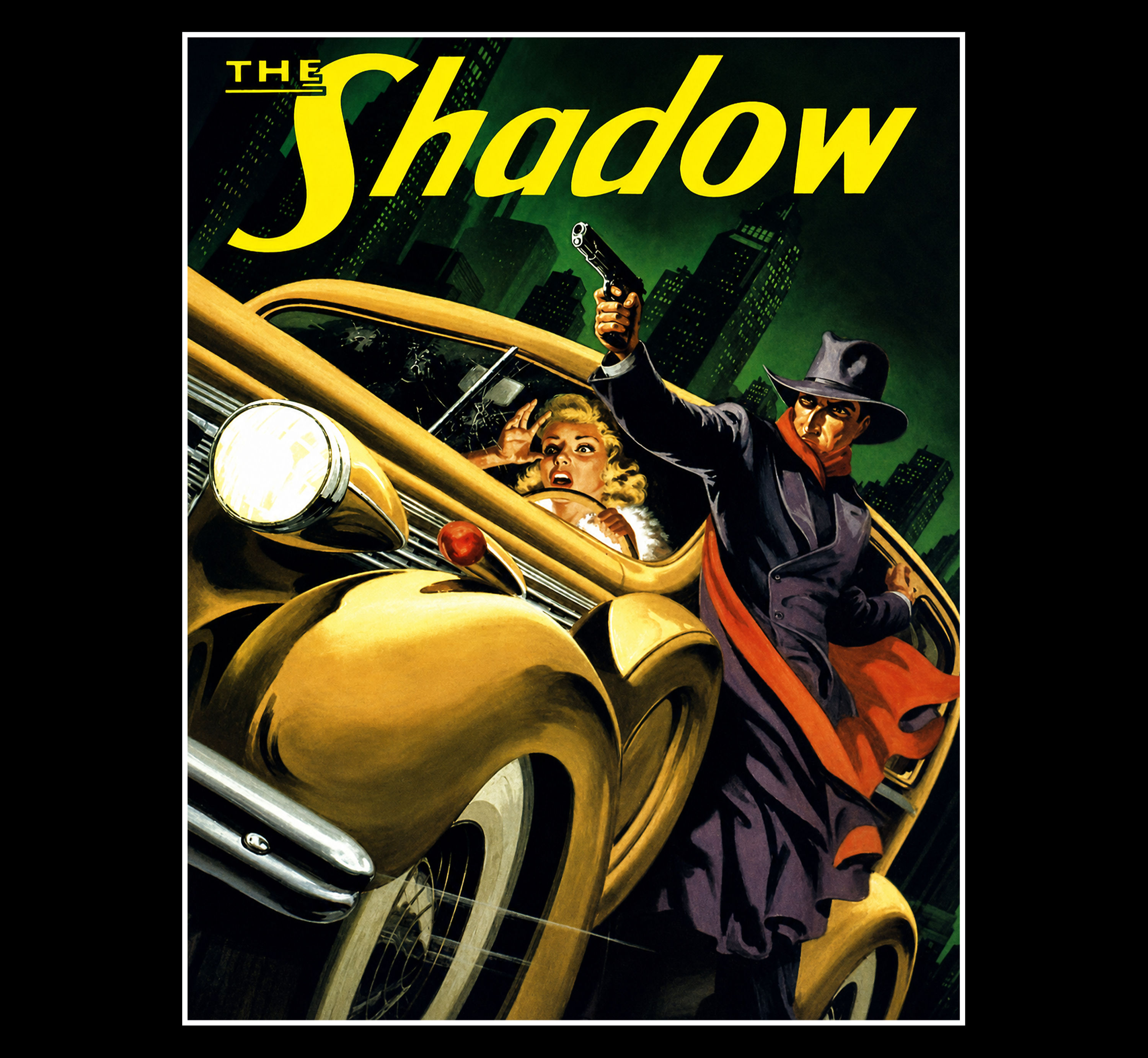 1930s "The Shadow" Detective Pulp Magazine Poster Art Print