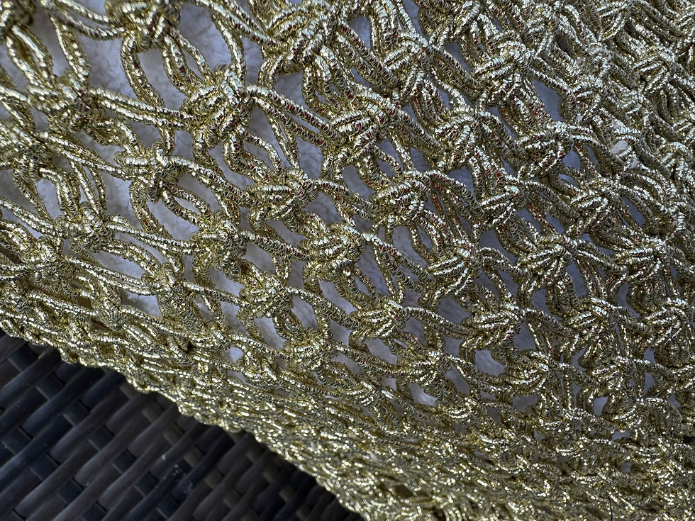 Thumbnail: GOLDEN LUXE WOVEN BEACH BAG