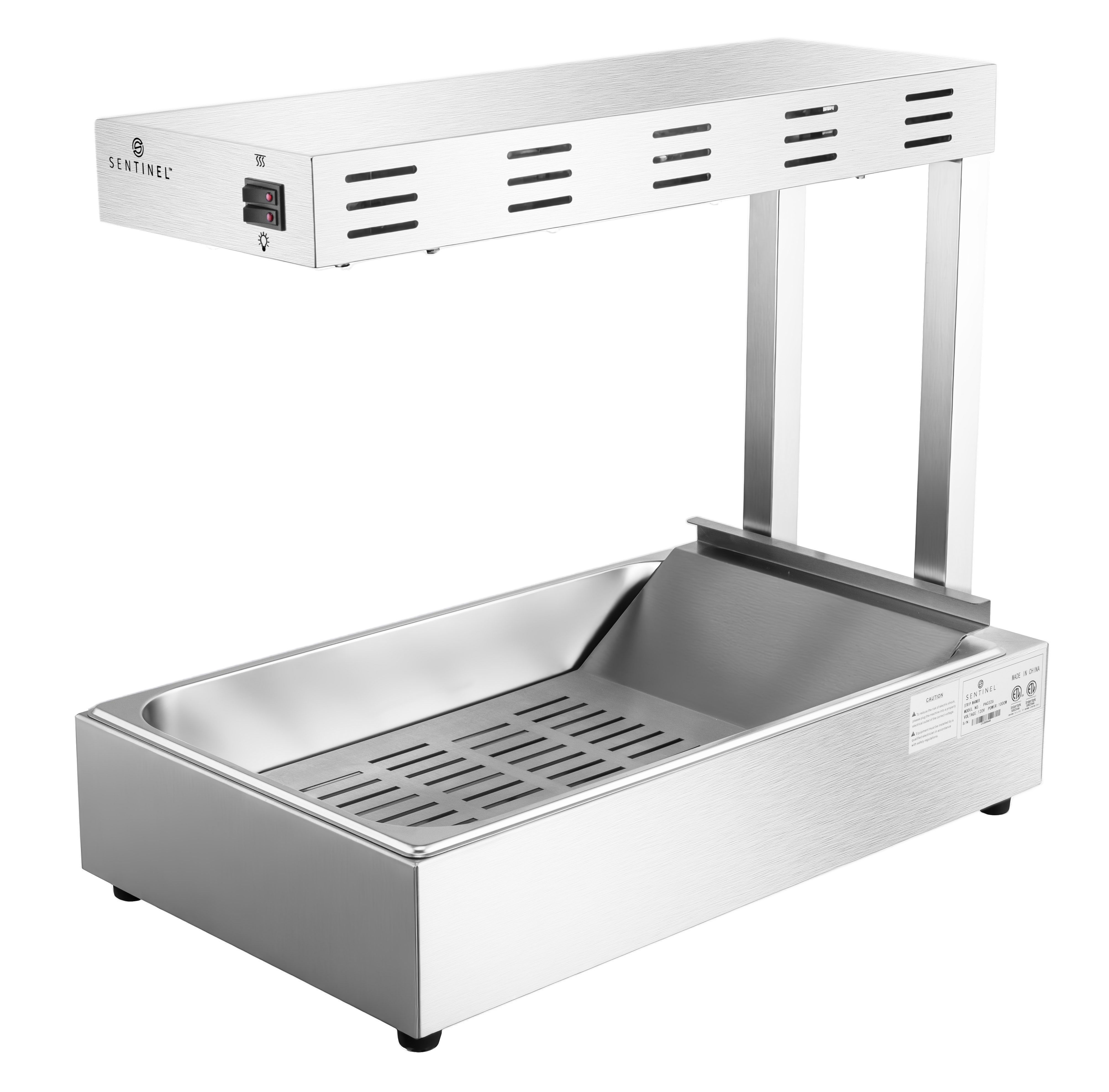 Sentinel YC-002A Countertop 1000 Watt French Fry Warmer / Dump Station