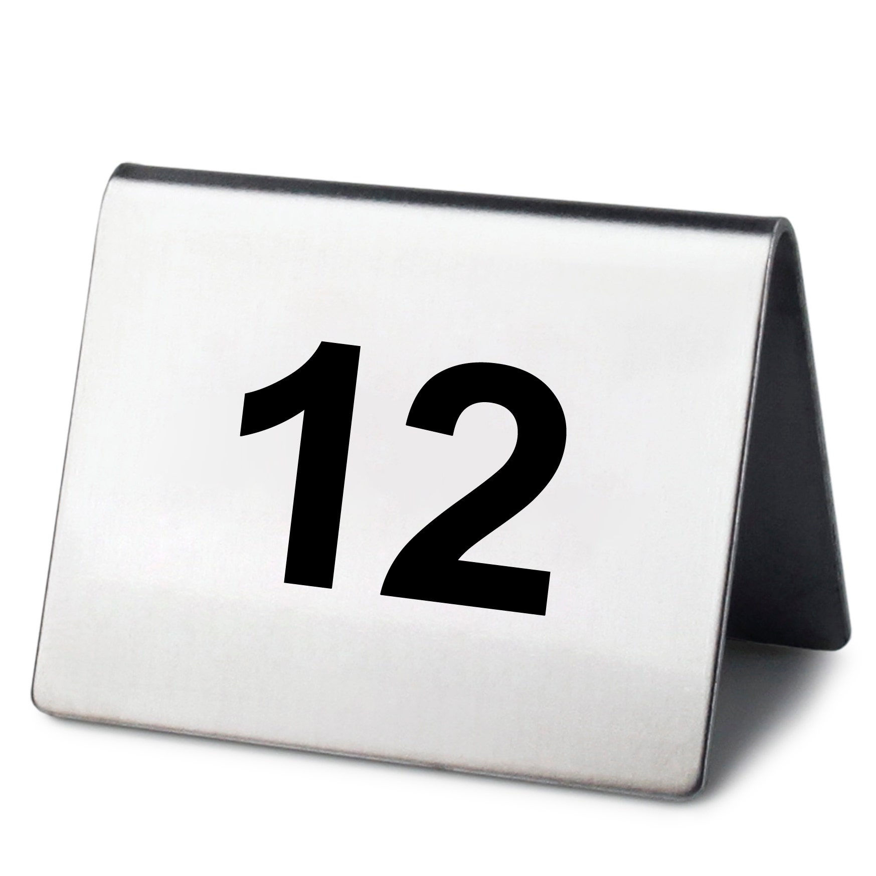 Stainless Steel Table Number Tents 1 to 25