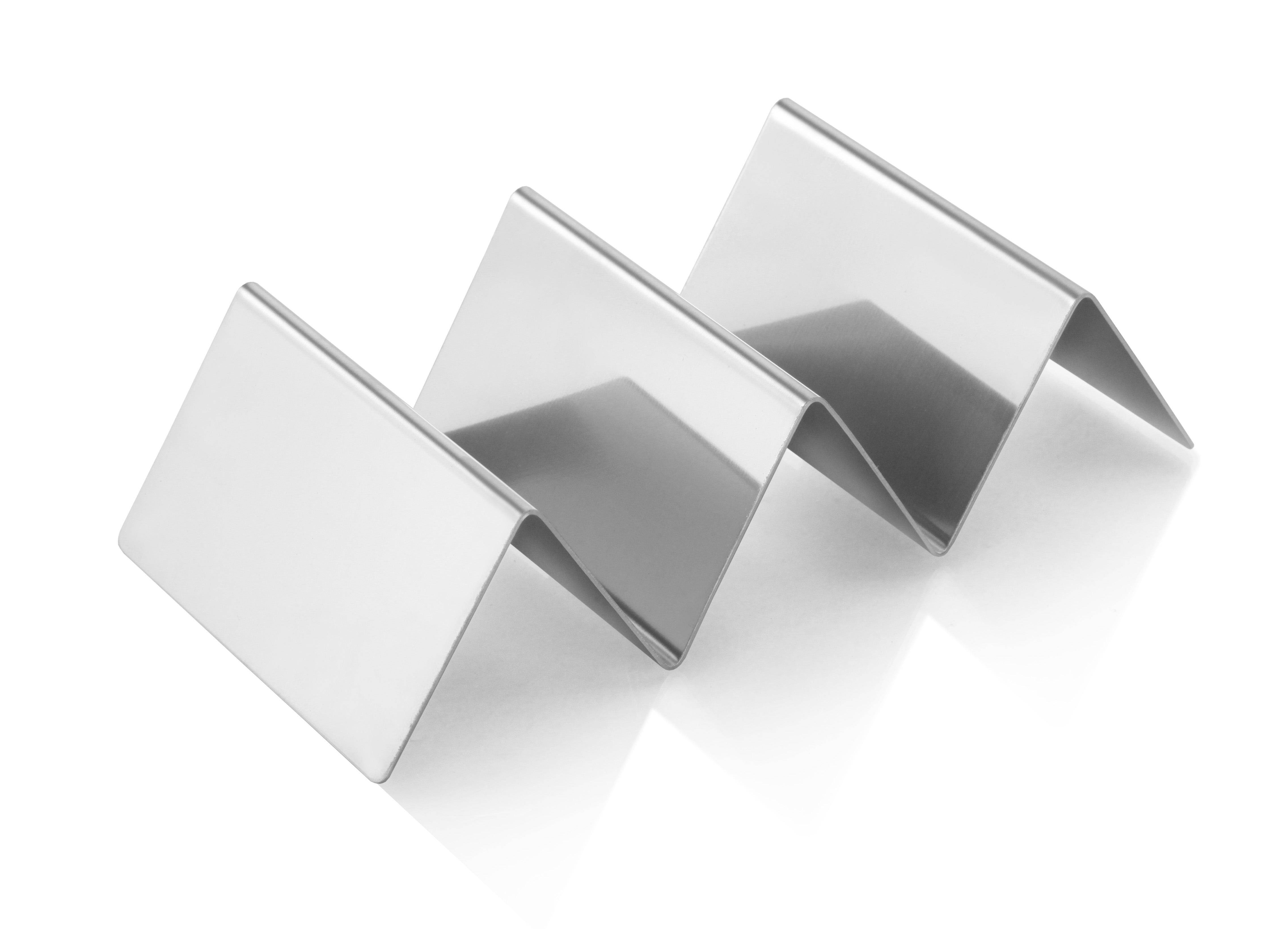 2-3 Taco Stainless Steel Taco Holder 8-1/4" x 4"