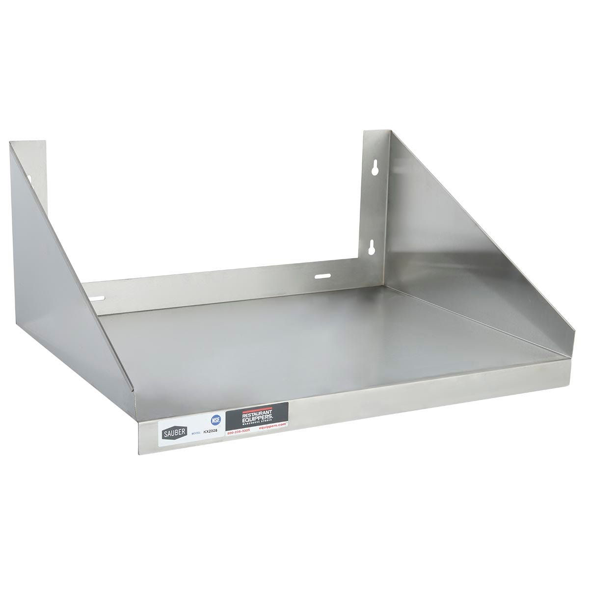 Sauber Stainless Steel Microwave Shelf 24"D x 24"W
