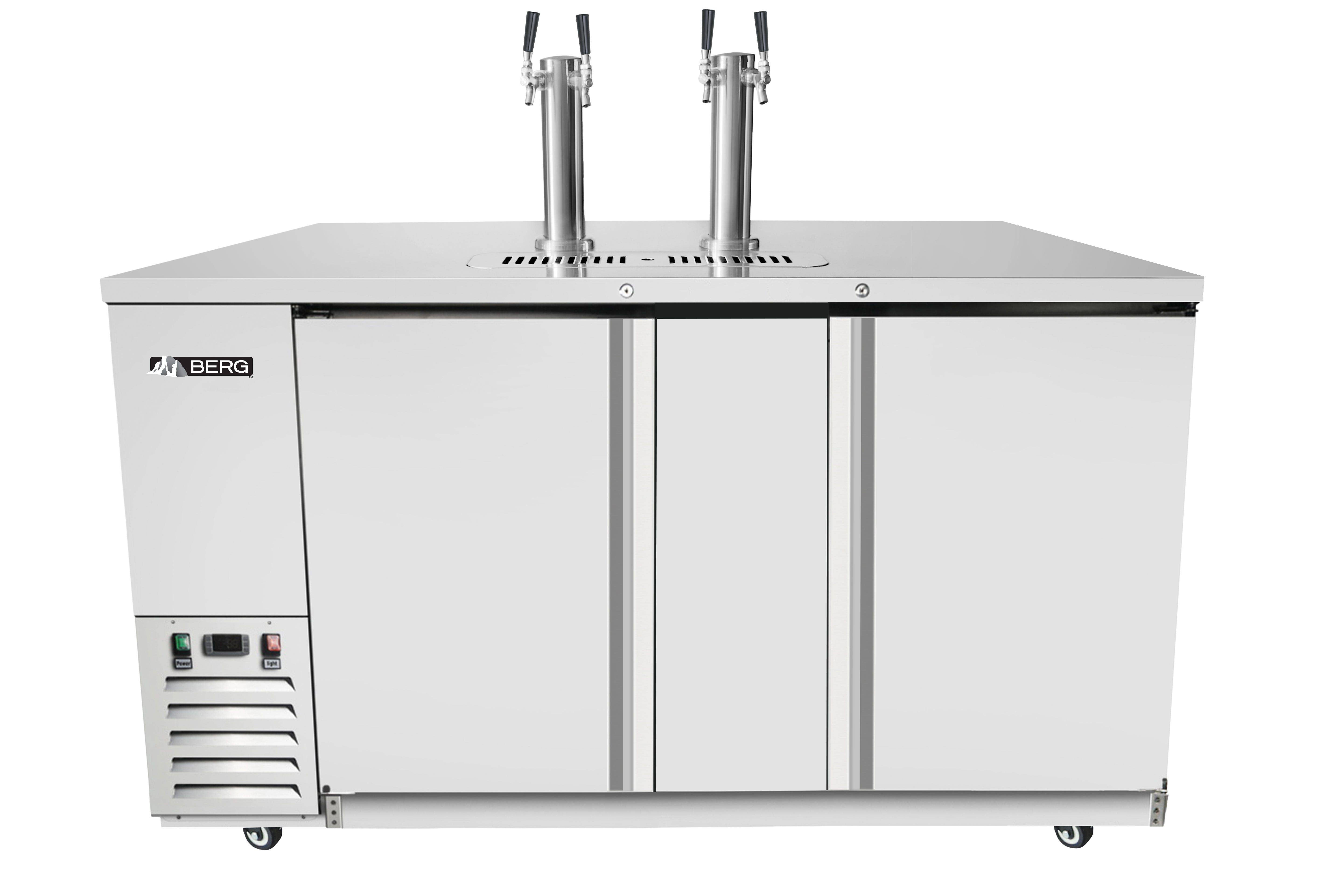 Berg BERKC68 3-Keg Stainless Steel Beer Dispenser 68"W
