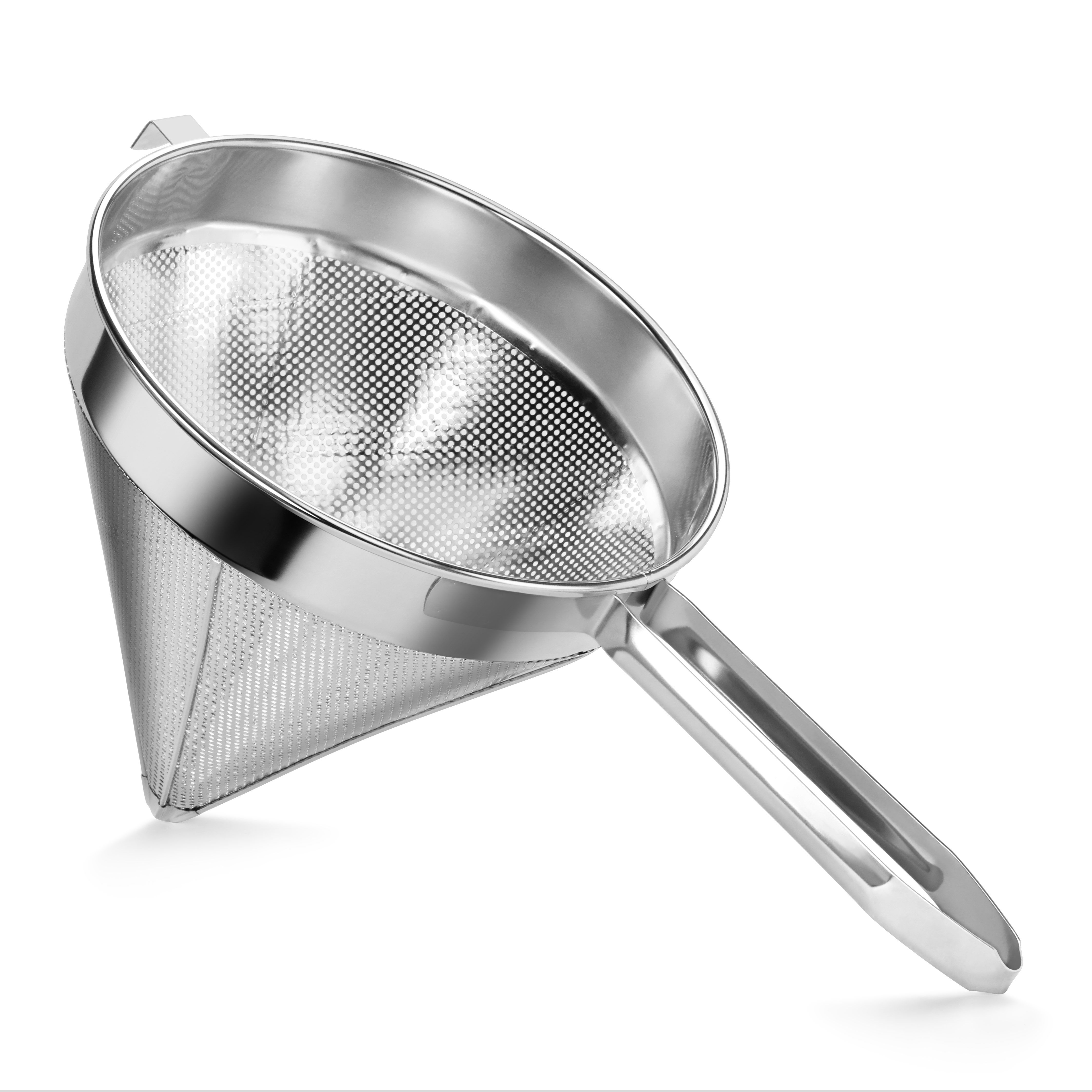 12" Coarse Mesh Stainless Steel China Cap Strainer