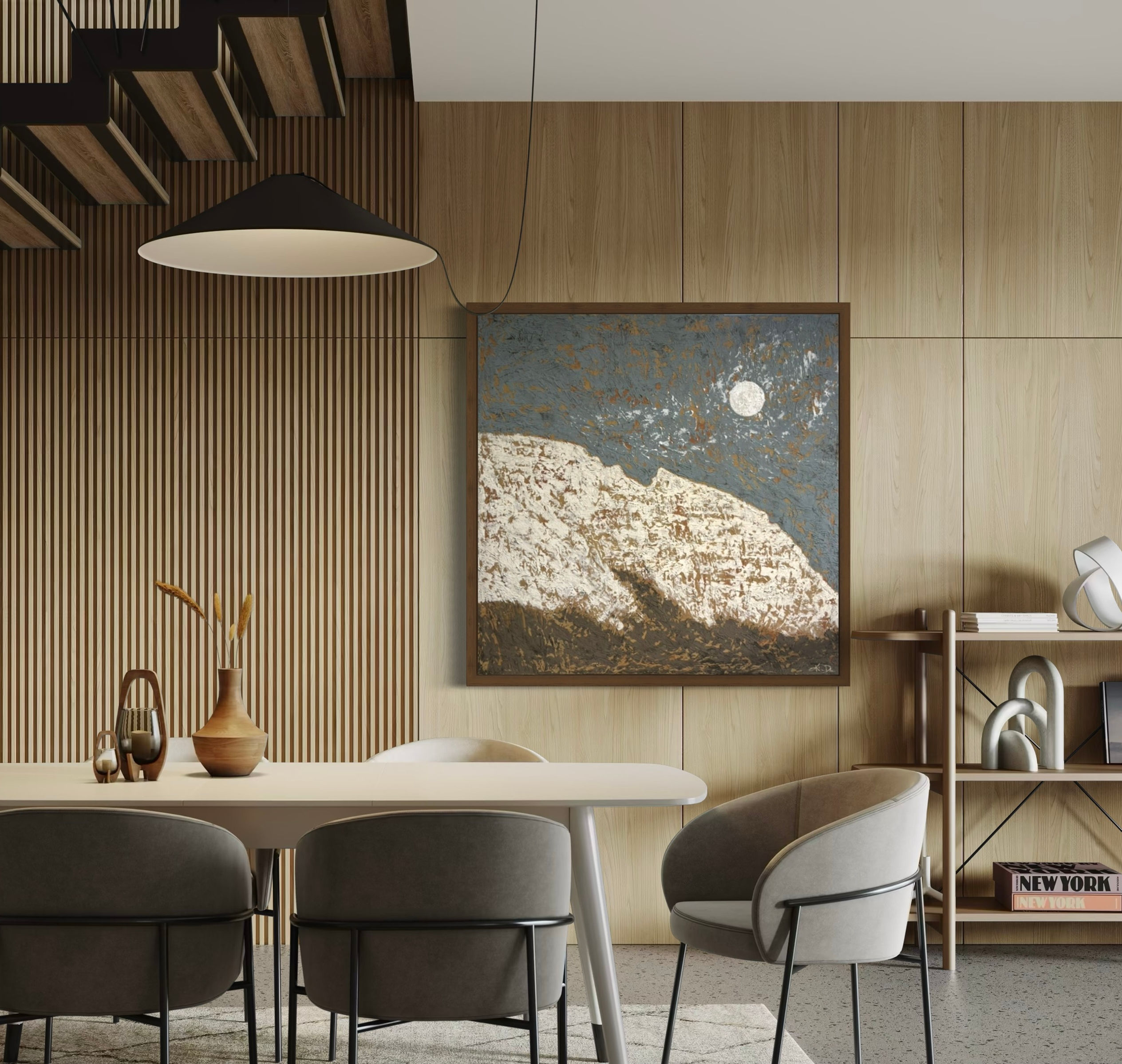 Full Moon Over Sleeping Indian