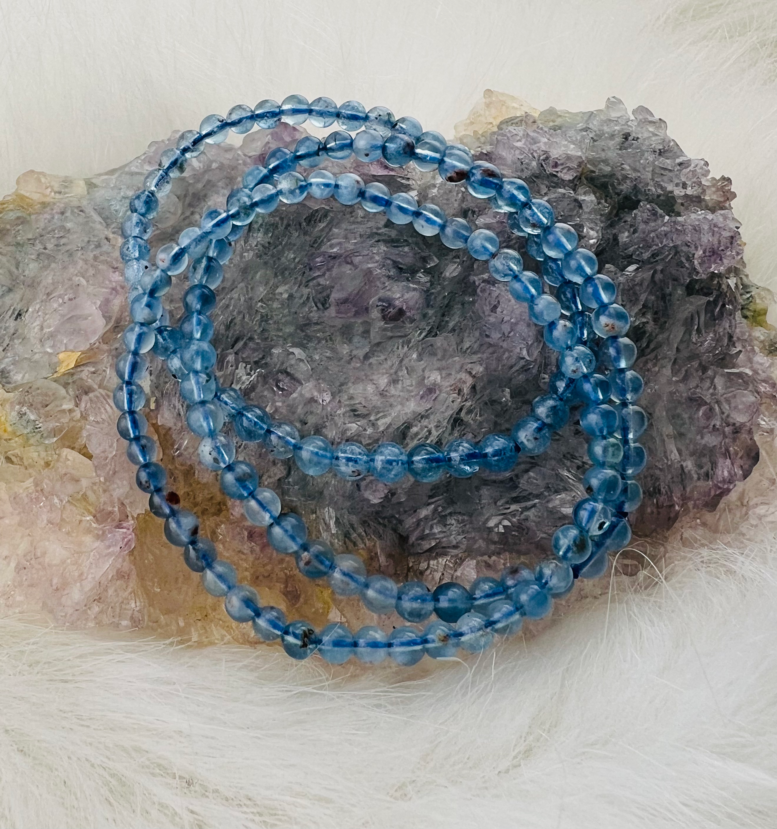 Aquamarine Bracelet 4mm