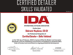 IDA Certified detailer