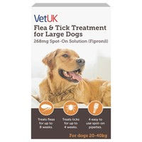 Examples of Flea and Tick treatments in question. Credit: Frontline and VetUK websites for images of products.