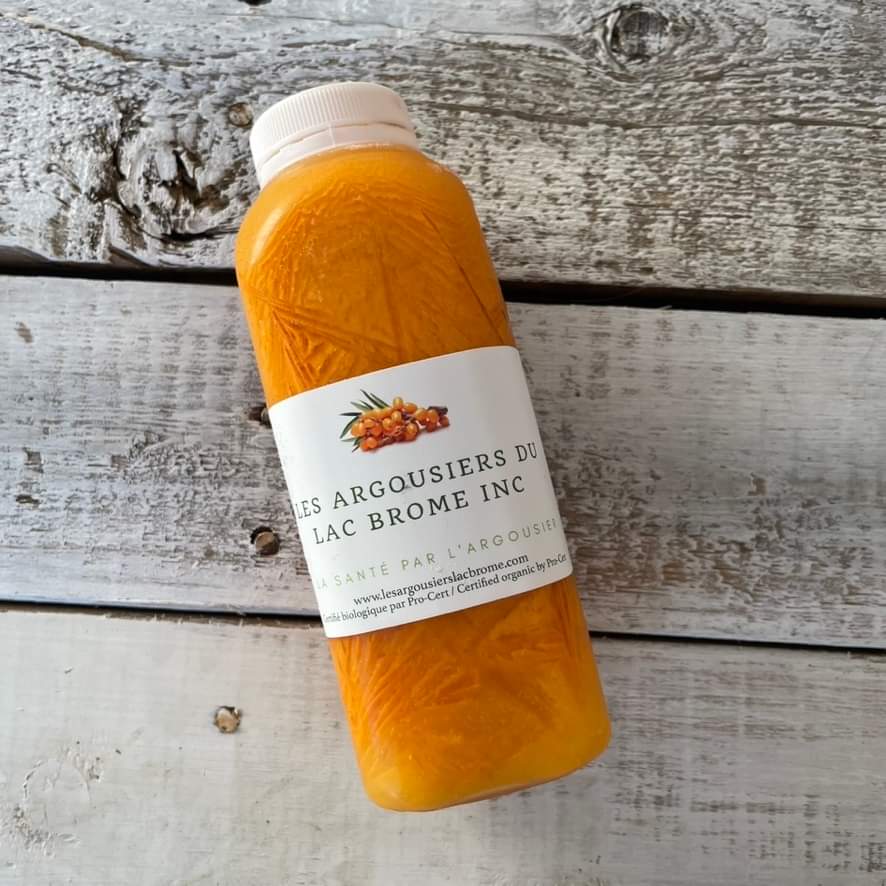 Bouteille Jus d'argousier bio PUR surgelé 500 ml