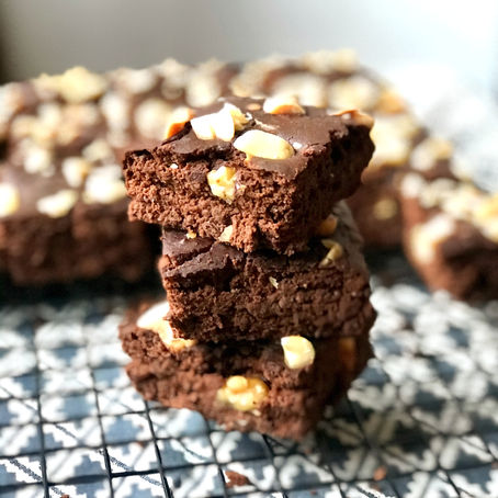 【Healthier Version】Flourless Brownies