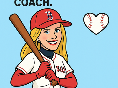 a girl hitting a heart baseball home run dating