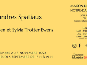 Duo Show: Méandres Spatiaux at the Maison de la Culture - Botrel Gallery