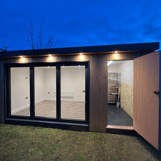 Steel Frame Garden Room With Shed