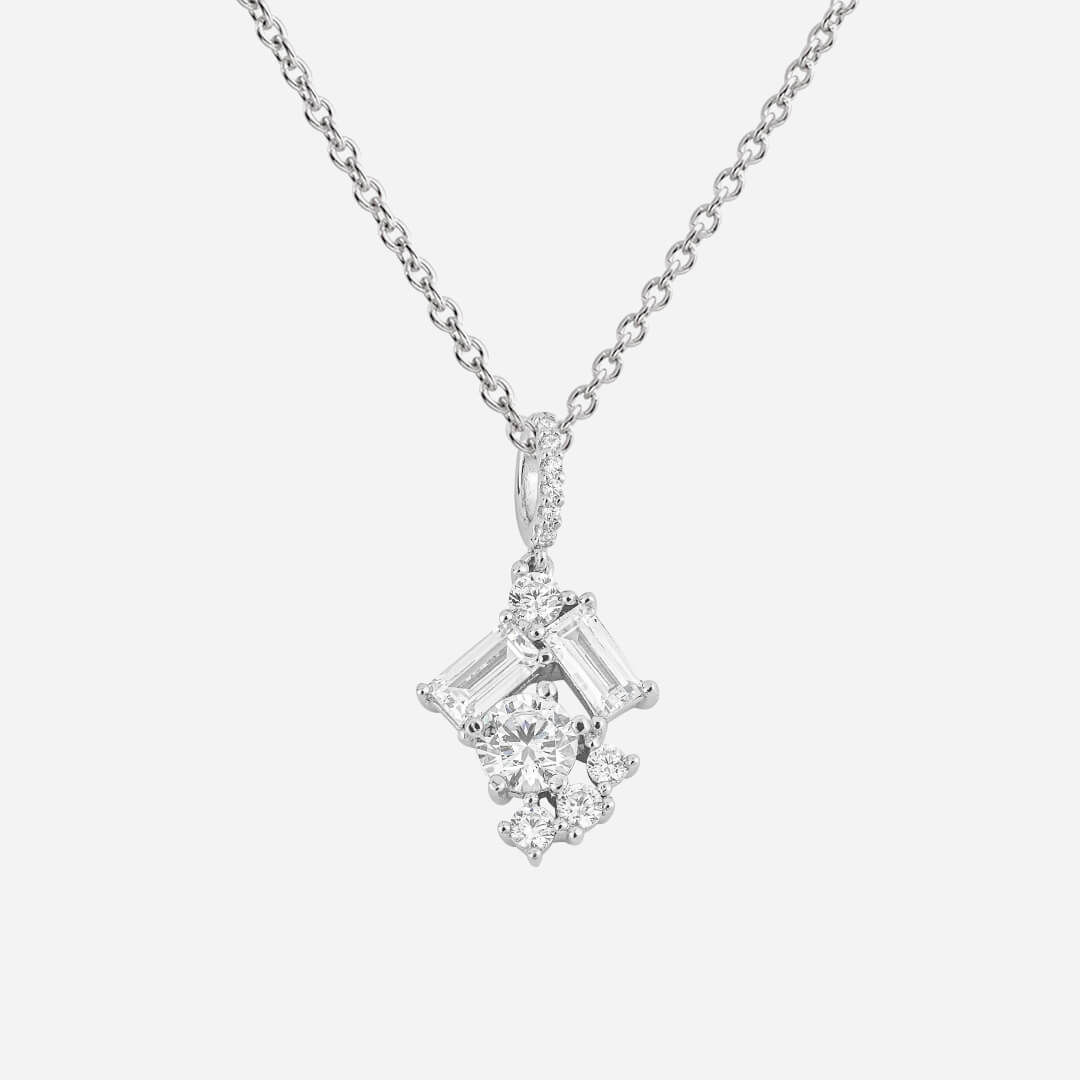 Baguette Scatter Pendant with Diamonfire Zirconia