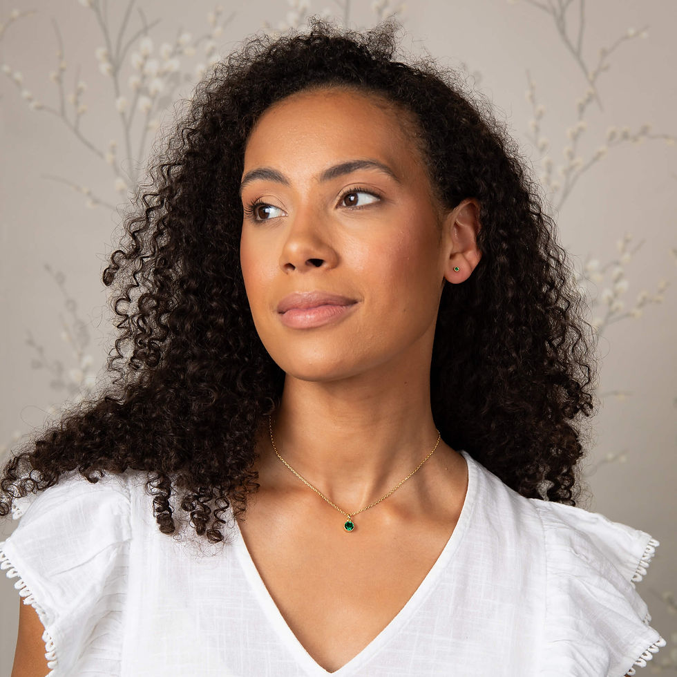 Thumbnail: Laura Ashley Stippled Earrings and Necklace Set