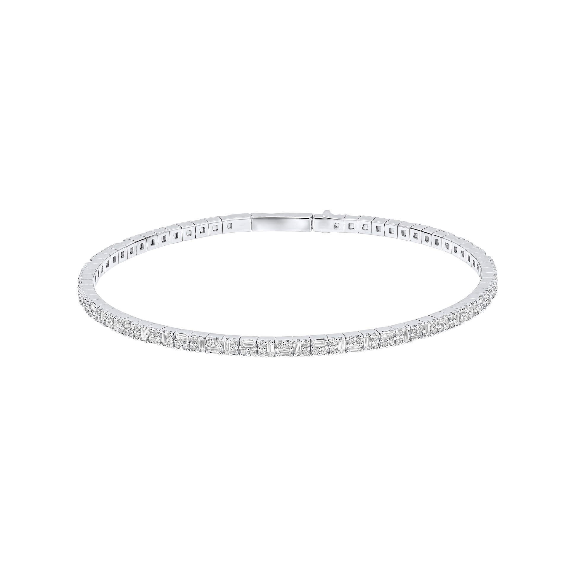 Multi-Stone Flexi Bangle