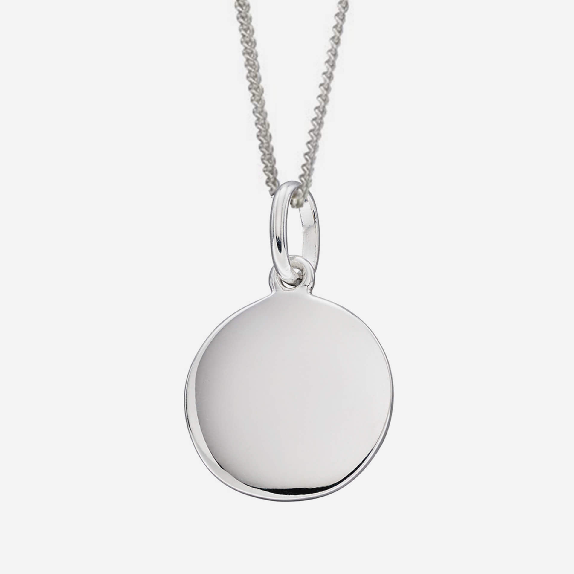 Sterling Silver Plain Disc