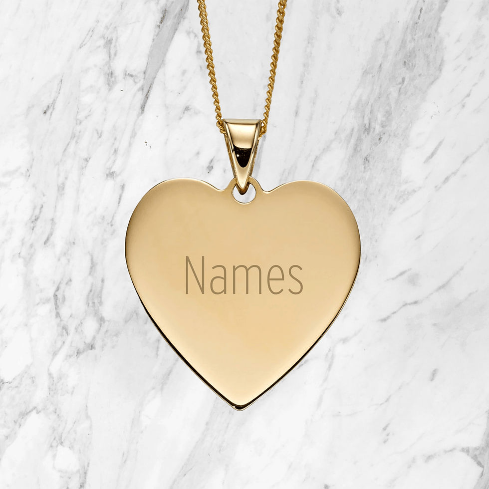 Thumbnail: 9ct Gold Plain Heart
