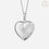 Thumbnail: Heart Locket Necklace with Starburst Cubic Zirconia