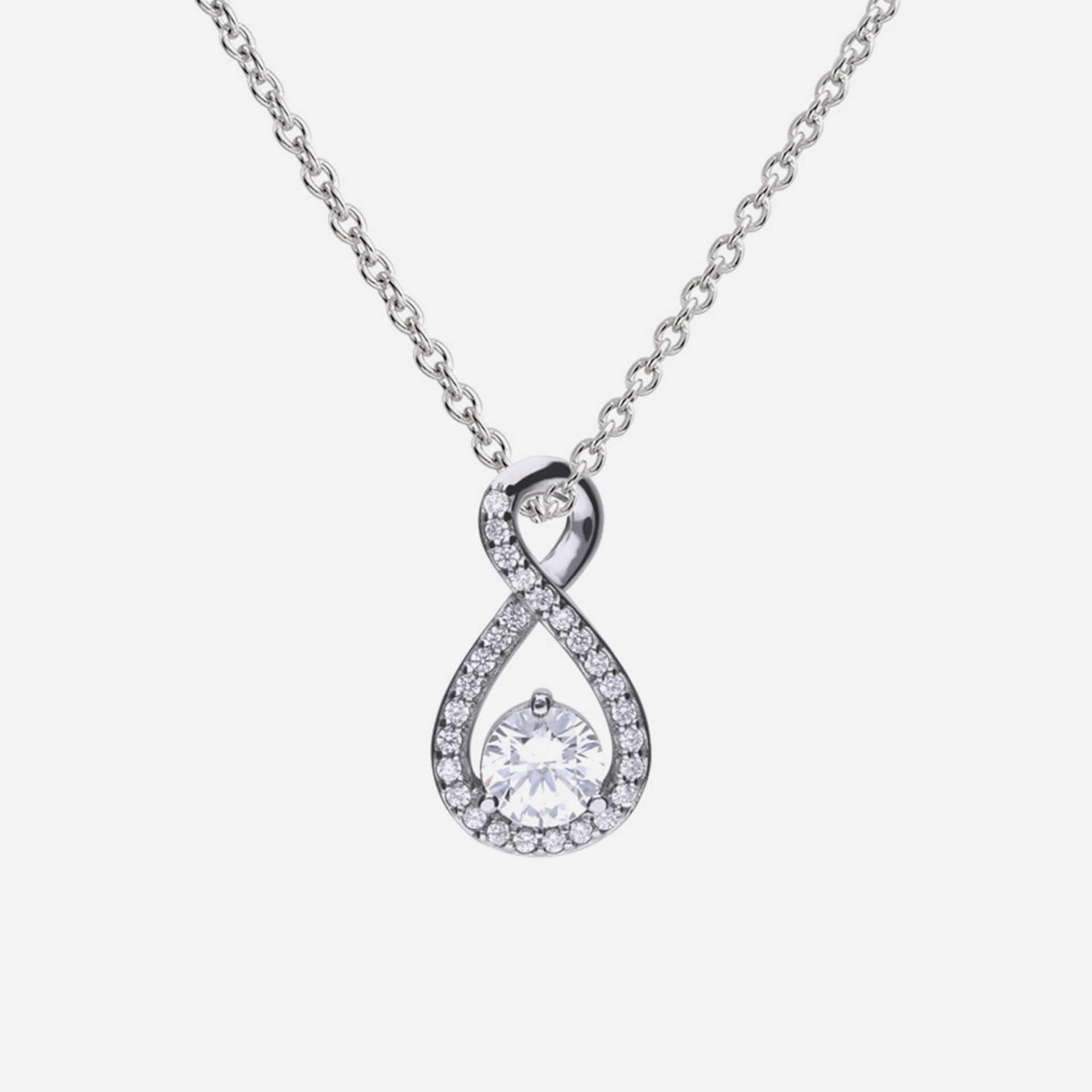 Diamonfire Infinity Necklace with Zirconia
