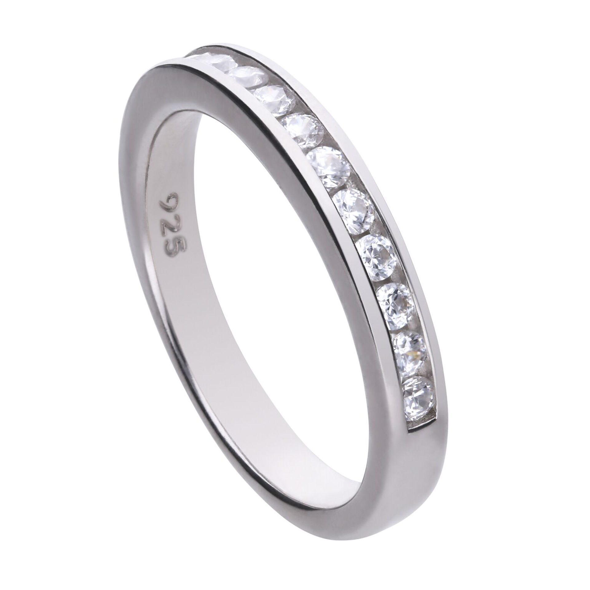 Channel Set Zirconia Ring